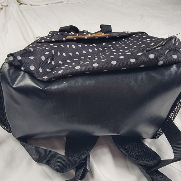 Disney X Igloo Polka Dot Cooler Backpack Glitter Bow I Love Lego Land Key Chain - Picture 4 of 8